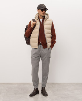 Brunello Cucinelli Beige down vest MV4061605