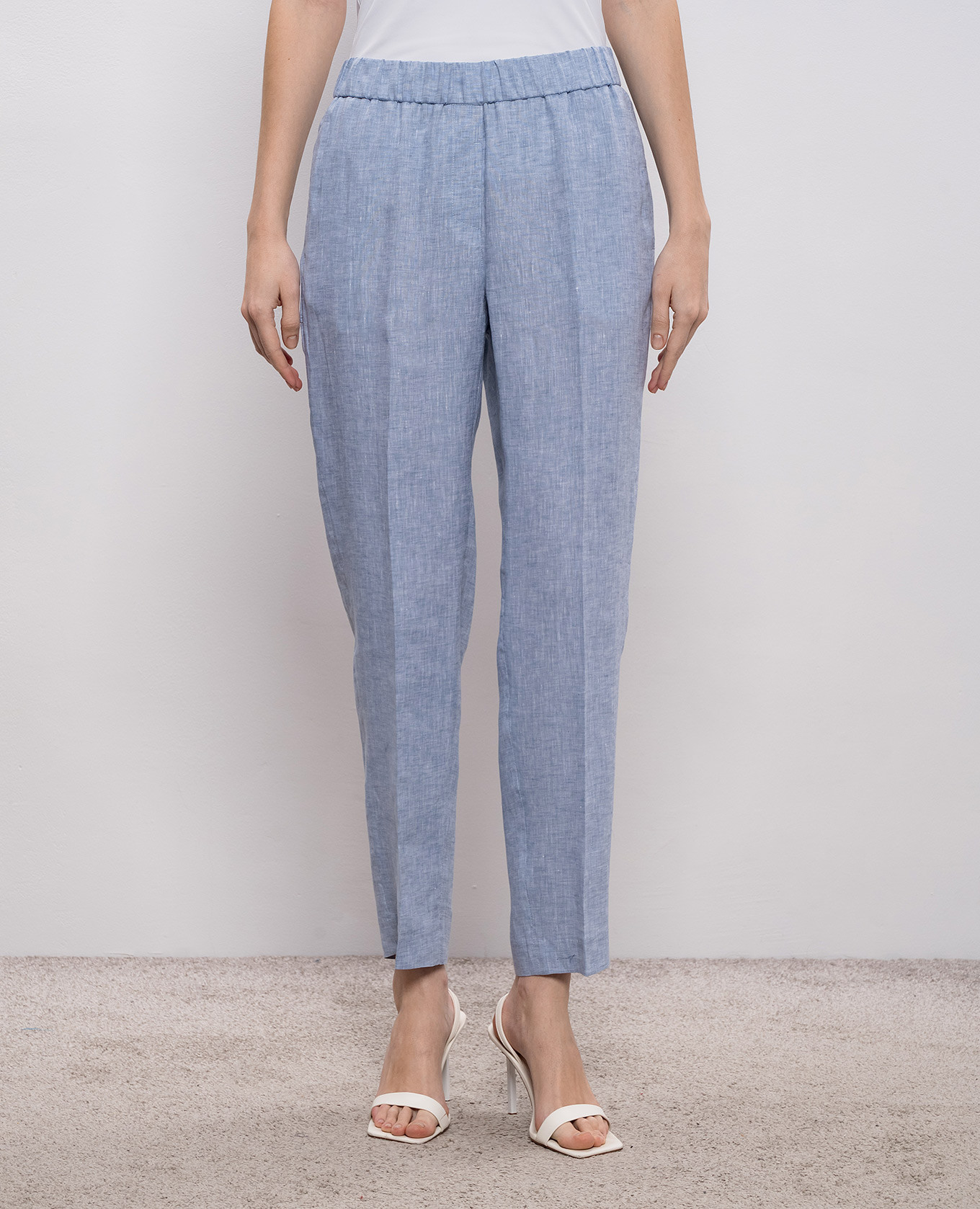 

Blue linen pants Peserico, Light blue