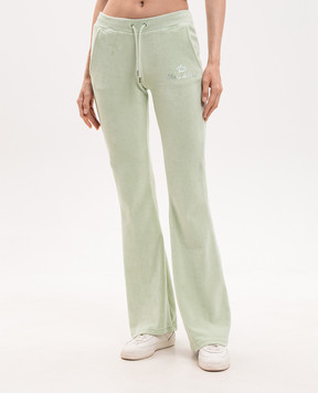 Sporty & Rich Juicy green velour sweatpants PA067716689GR33