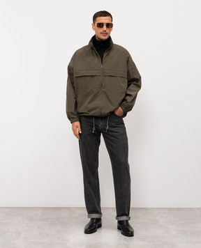 Saint Laurent Green jacket with logo 845548YZ9DH