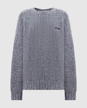 Alexander Wang Grey wool sweater with logo UKC4251028