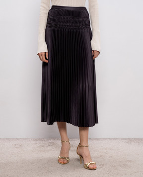 JOSEPH Hayes brown midi skirt JF009599