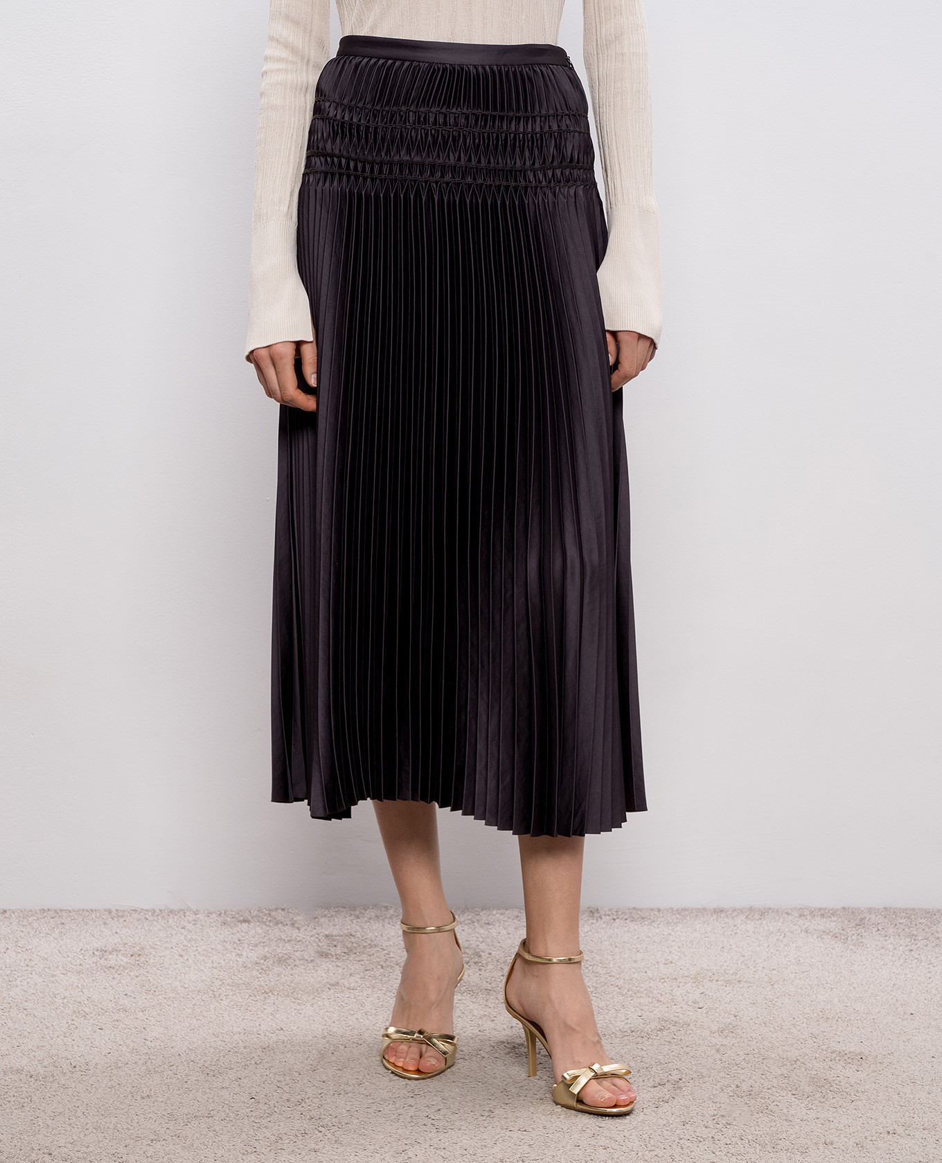 Hayes brown midi skirt JOSEPH 3