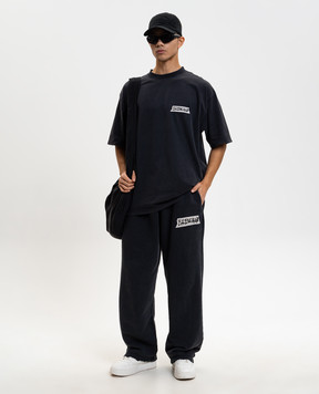 Balenciaga Black Masking Tape Sweatpants 846917TTVL8
