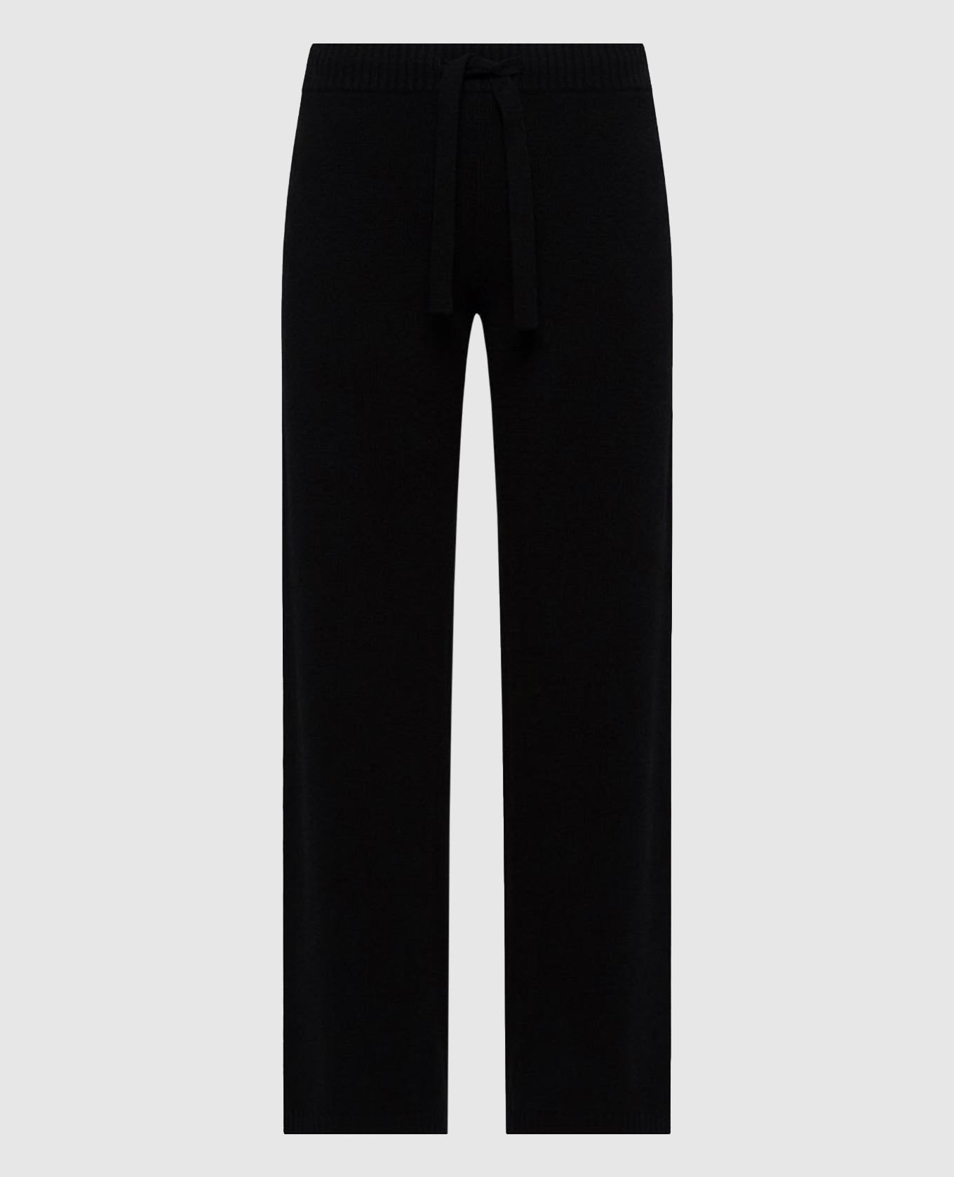 Black wool sweatpants