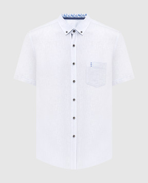 Florentino Blue shirt with linen 126729614818