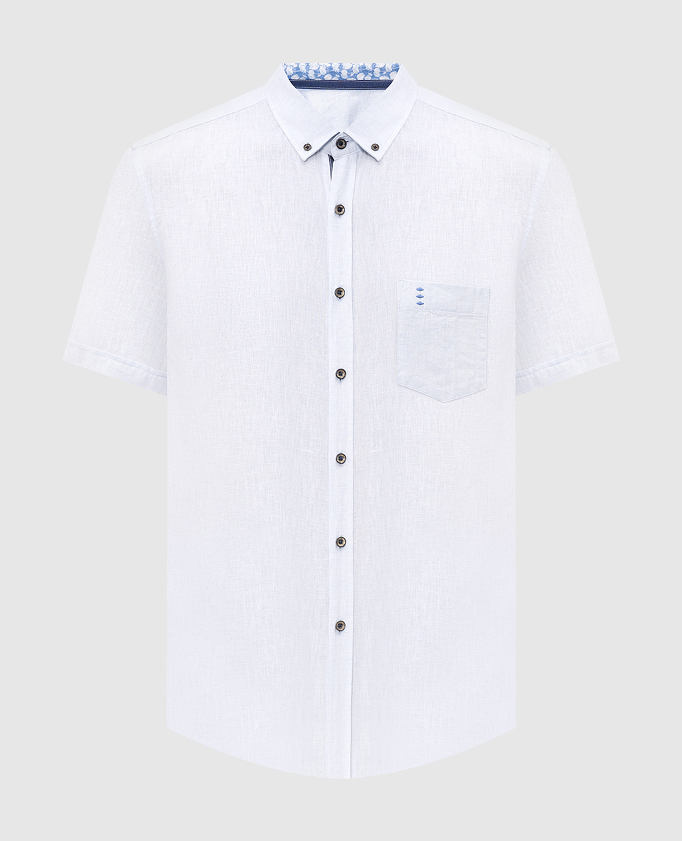

Blue shirt with linen Florentino, Light blue