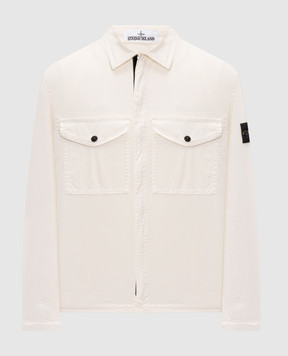 Stone Island Ivory zip-up shirt L2S151200003S0A10