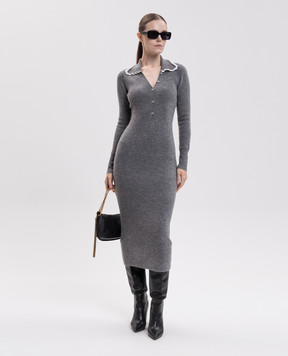 Twinset Gray midi dress 262AP3281