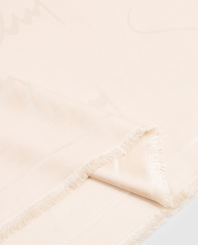 Givenchy Beige silk and wool scarf 710010158001