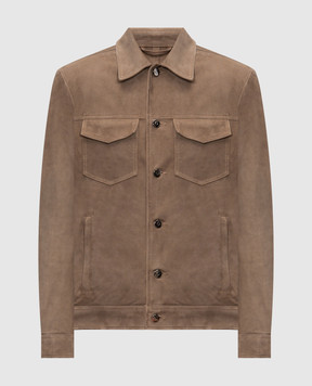 Peserico Brown suede jacket R52264C03CC550