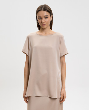 Allude Beige silk top 26284003
