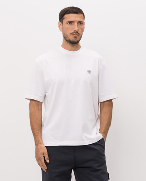 Stone Island Ivory T-shirt with logo patch L2S152100030S0500