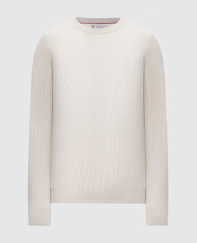 Brunello Cucinelli Ivory cashmere sweater M2274100