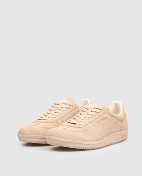 Palm Angels Brown combination sneakers PMIA109S26LEA001
