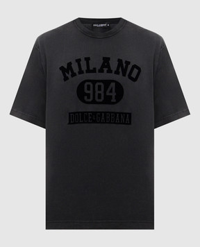 Dolce&Gabbana Grey T-shirt with logo G8RI4TG7PK9