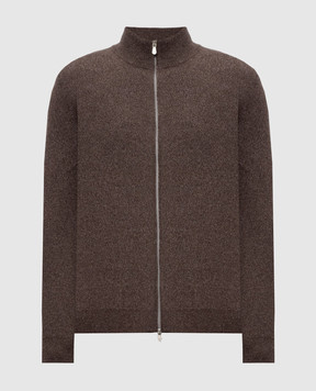 Brunello Cucinelli Brown cashmere cardigan MQS00106