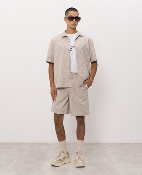 Off-White White T-shirt with contrast logo print 44MAA16MF26J00G