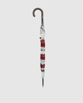 Fornasetti White folding umbrella Bocche OM005CL