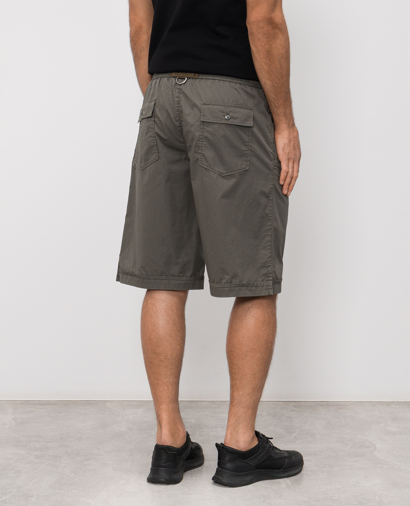 

Khaki shorts with textured logo Dolce&Gabbana