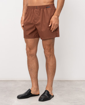 Dolce&Gabbana Brown loose-fitting boxer briefs M3A12TON0ED