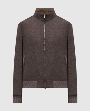 Enrico Mandelli Brown cashmere jacket 2T704B5428
