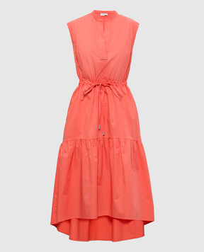 Peserico Coral midi dress with ruffle S0262801979