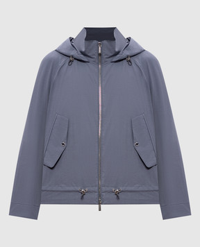 MooRER Blue windbreaker with linen RYA RYAWFC