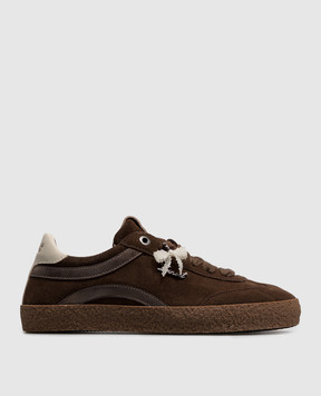 Twinset Brown suede sneakers 262TGT020
