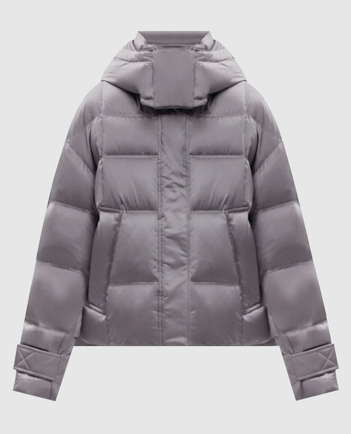 Gray down jacket
