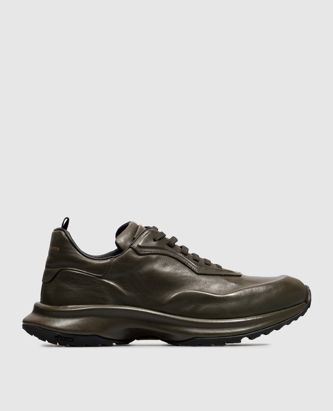 AXIS khaki leather sneakers Officine Creative