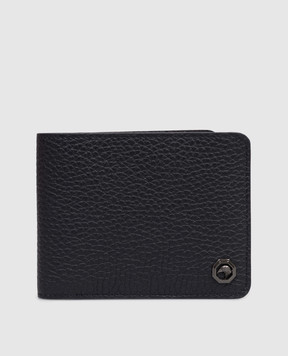 Stefano Ricci Blue leather wallet with emblem PP301UVD
