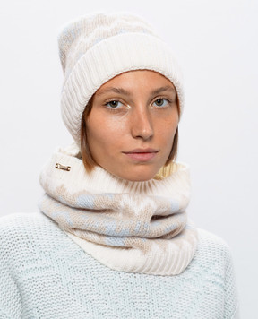Herno Patterned wool and cashmere hat BER00083D70383