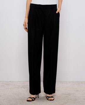 Toteme Black pants with wool 254WRB0289FB0026