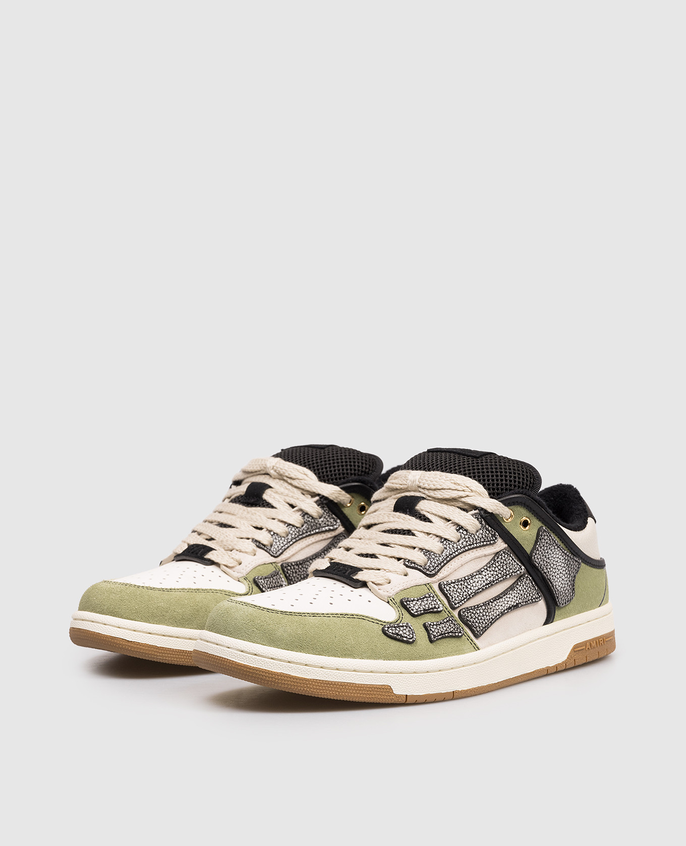 

XL SKEL leather sneakers with logo print AMIRI, White