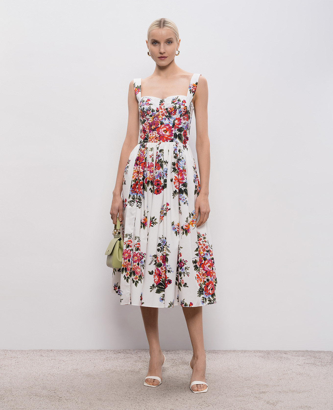 White printed bustier dress Dolce&Gabbana 2