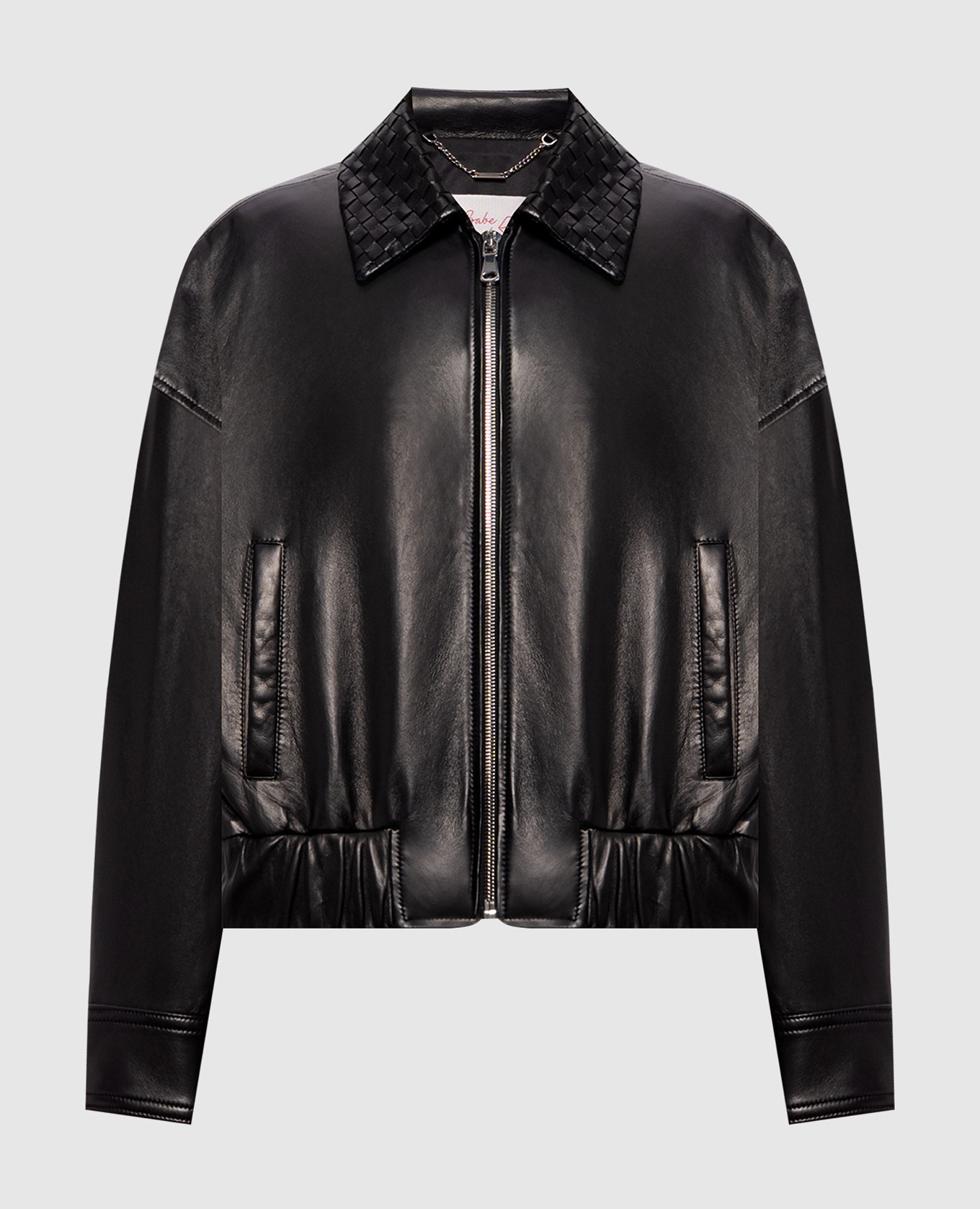

Black leather jacket Babe Pay Pls