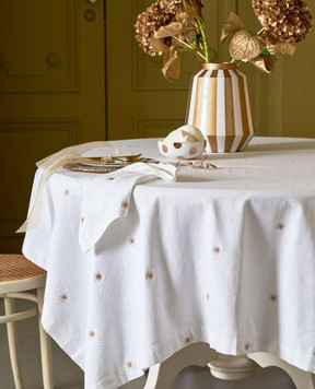 Pip Studio Set of white serving napkins Stars 51067038