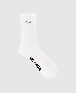 Axel Arigato White Doodle socks with logo embroidery X3958001