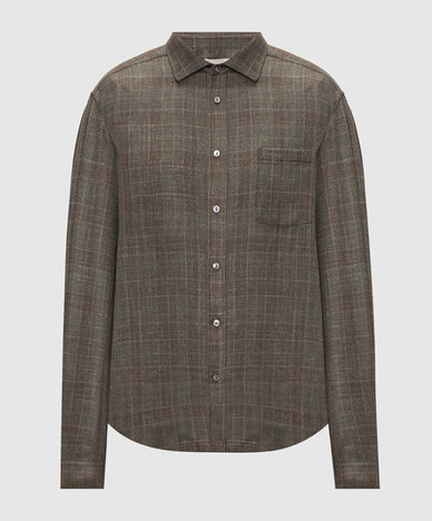 Green checkered shirt