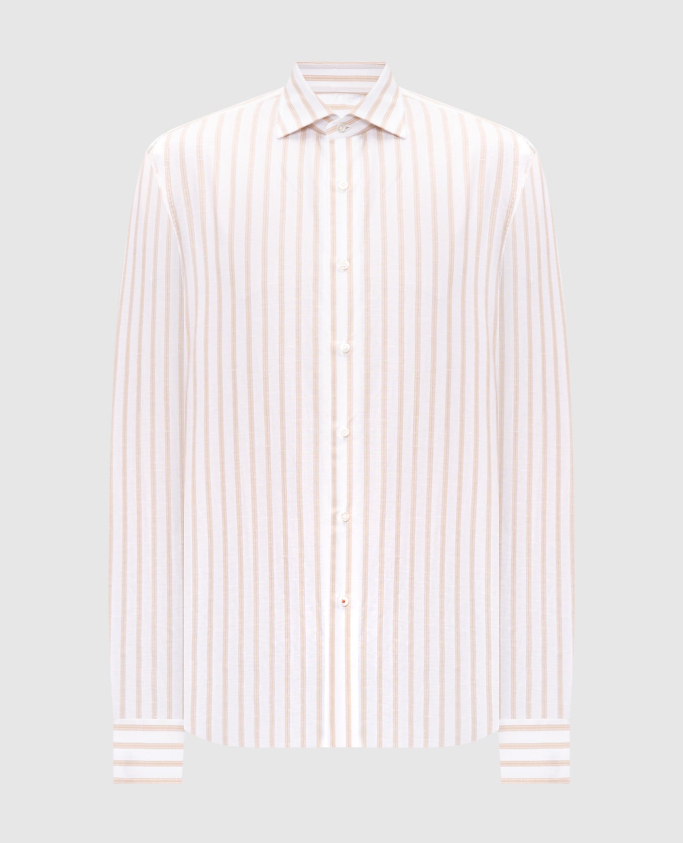 

White striped linen shirt ISAIA