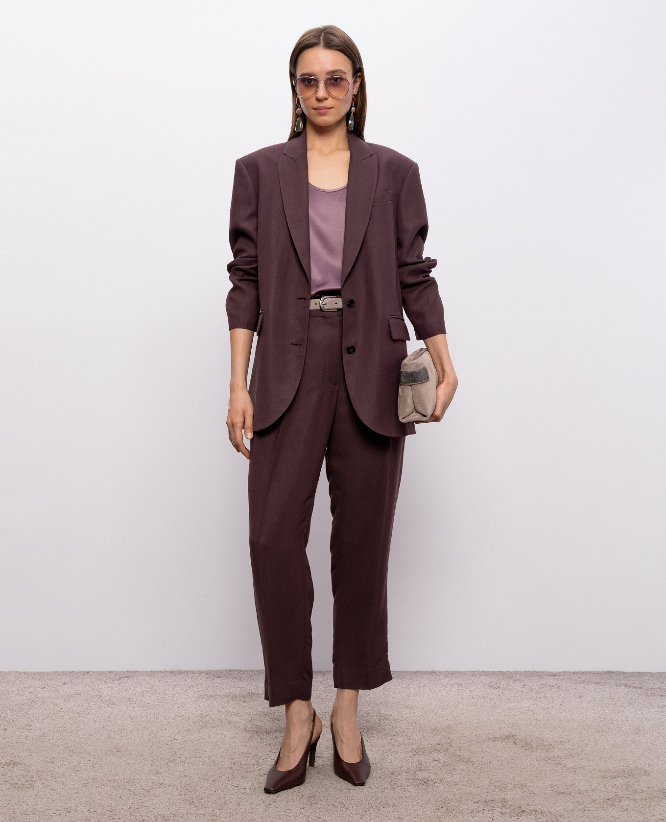 Purple silk top Brunello Cucinelli 2