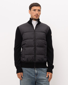 Moncler Black wool blend jacket L20919B00027M1131
