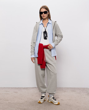 Ami Paris Grey melange sweatpants FTR908730
