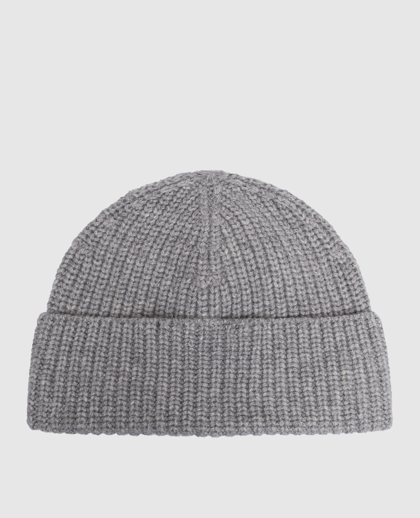 Gray cashmere hat