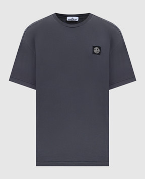 Stone Island Grey T-shirt with logo patch L1S152100027S0013