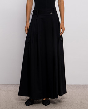 Twinset Black pleated skirt 262LI2WDD