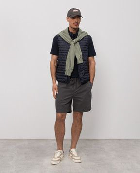 Woolrich Grey shorts with logo patch CFWOSH2000MRUT4132