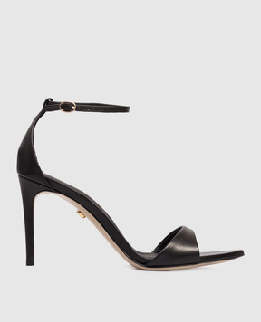 Babe Pay Pls Black leather sandals 223804KO