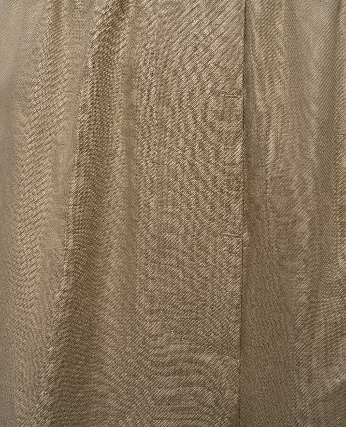 

Beige linen trousers with lapels Peserico